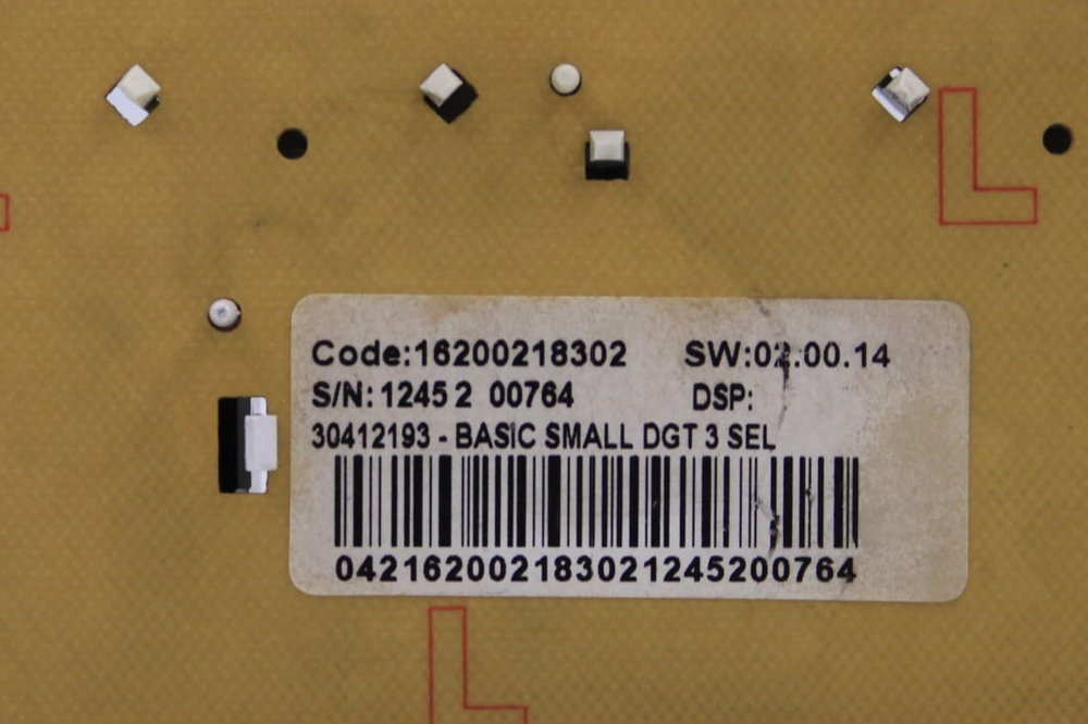 Модуль индикации 16200218302 (код прошивки sw 02.00.14) для стиральной машины Indesit