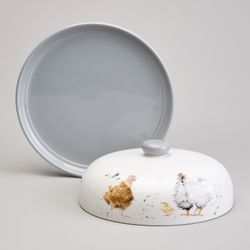 БЛЮДО ДЛЯ БЛИНОВ LEFARD "FUNNY HENS" 23,5*10 СМ (КОР=12ШТ.)