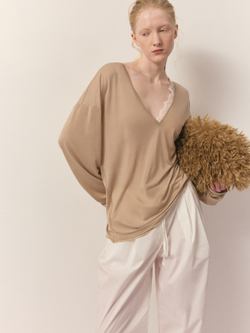 Клатч из эко-меха ламы