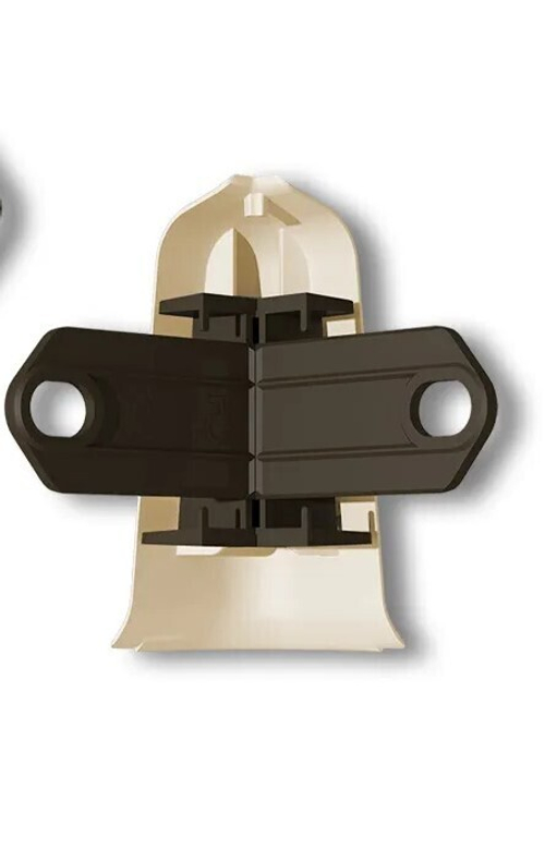 Угол наружный с крепежом для плинтуса 100мм "Деконика" 213 Дуб северный