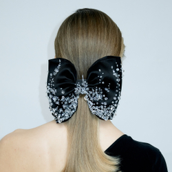 Бант классический с прозрачным декором