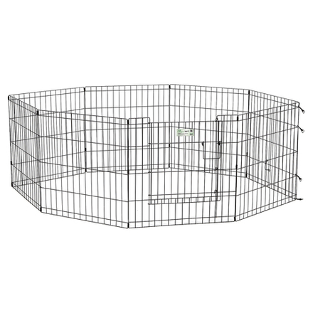 Вольер MidWest Life Stages для собак 8 панелей 61х61h см с дверью-MAXLock черный