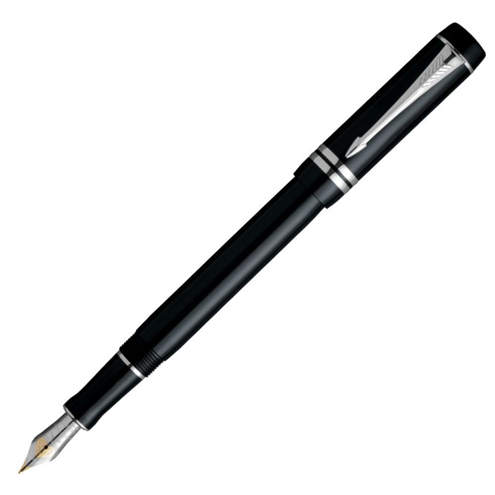 Parker Duofold F89 Black PT International перо F (S0690560)