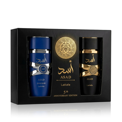 Lattafa Asad EDP Asad 100 ml + EDP Asad Zanzibar 100 ml (unisex) 200 ml