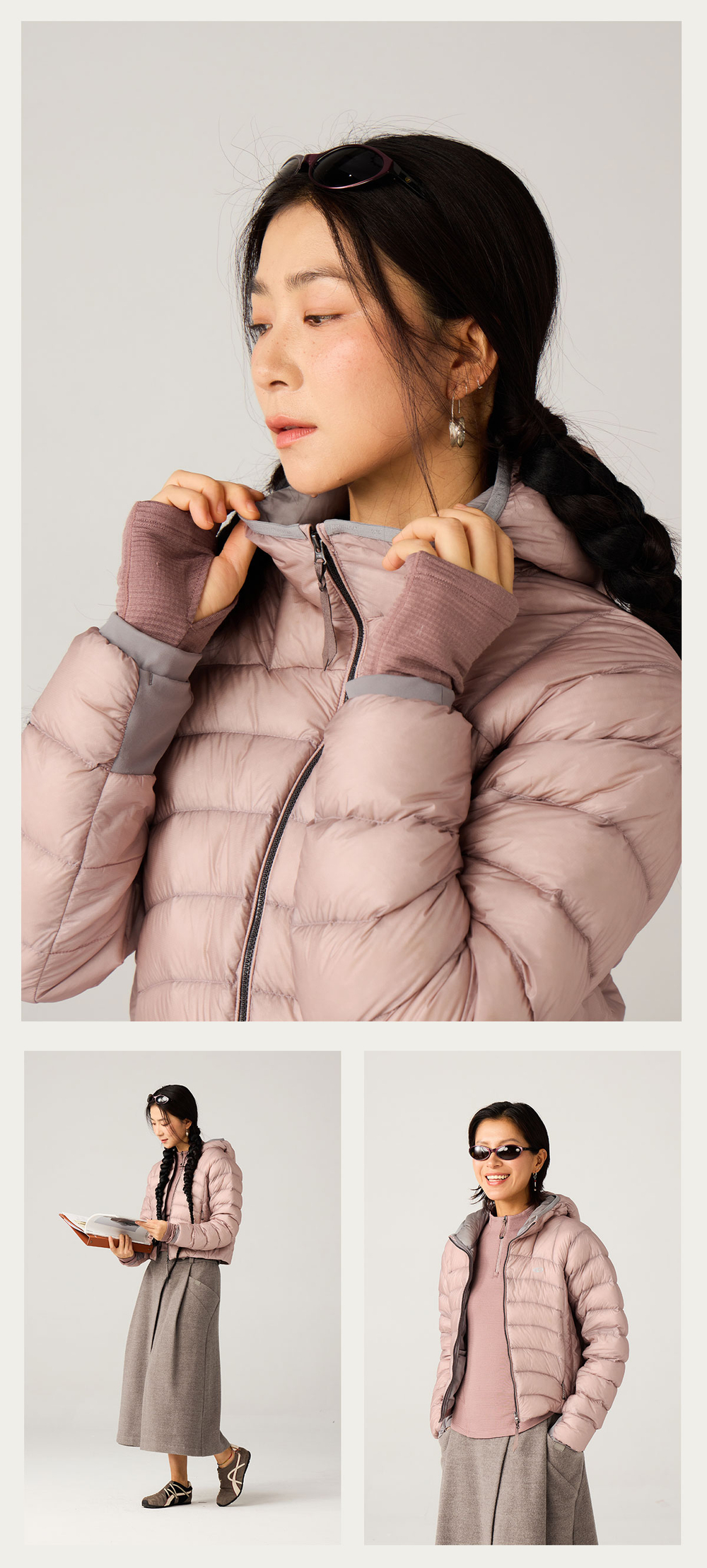 Пуховик Женский Hooded Insulated Down Jacket — 750 Fill Power