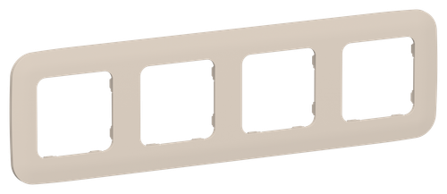 FLITE Рамка 4-местная РУ-4-А-ФлЛ льняной IEK