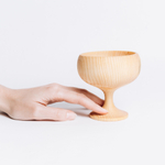 Деревянная Креманка (чаша) на ножке из древесины сибирского кедра. T176