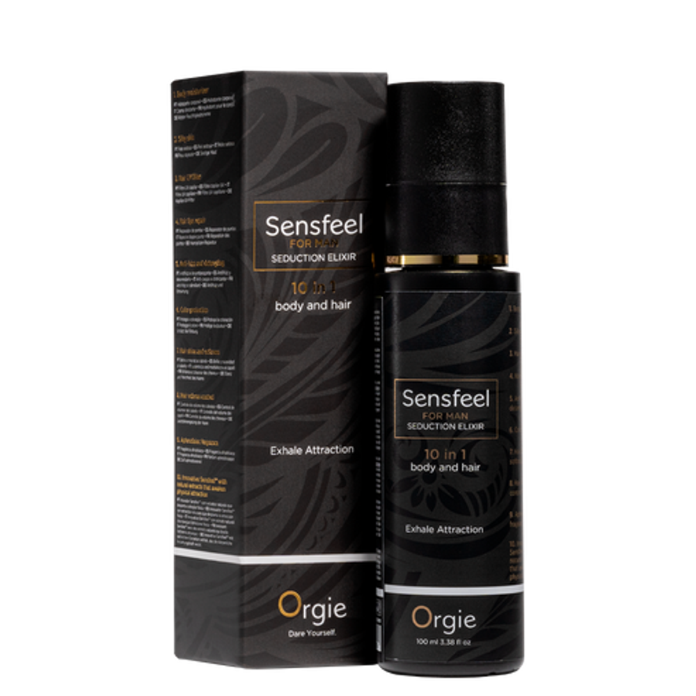 Увлажняющий спрей для тела и волос Orgie Sensfeel For Man Pheromone Seduction Elixir 10 в 1, 100 мл