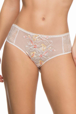 Трусы-шорты Ashley с цветочной вышивкой (Размер: 44) (Цвет: молочный)