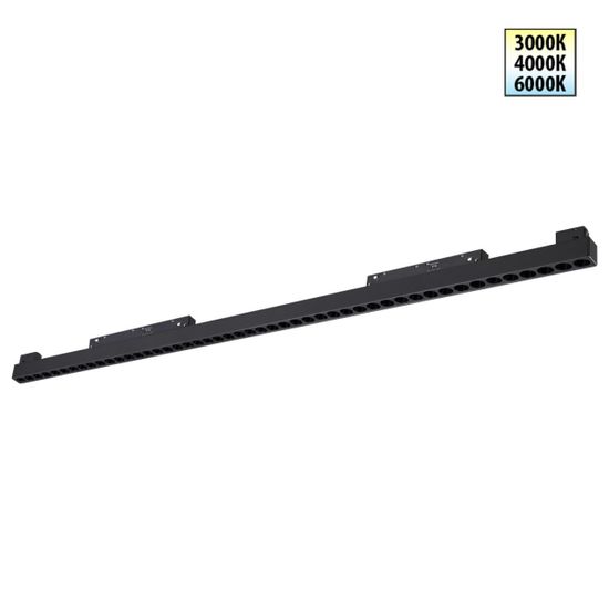 359627 SHINO NT25 000 черный Трековый светильник для низков. шинопровода с переключ. цв. темпер. IP20 LED 3000К\4000К\6000К 45W 48V FLUM