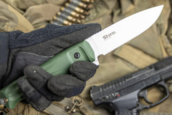 Нож Kizlyar Supreme Sturm AUS-8 SW Olive