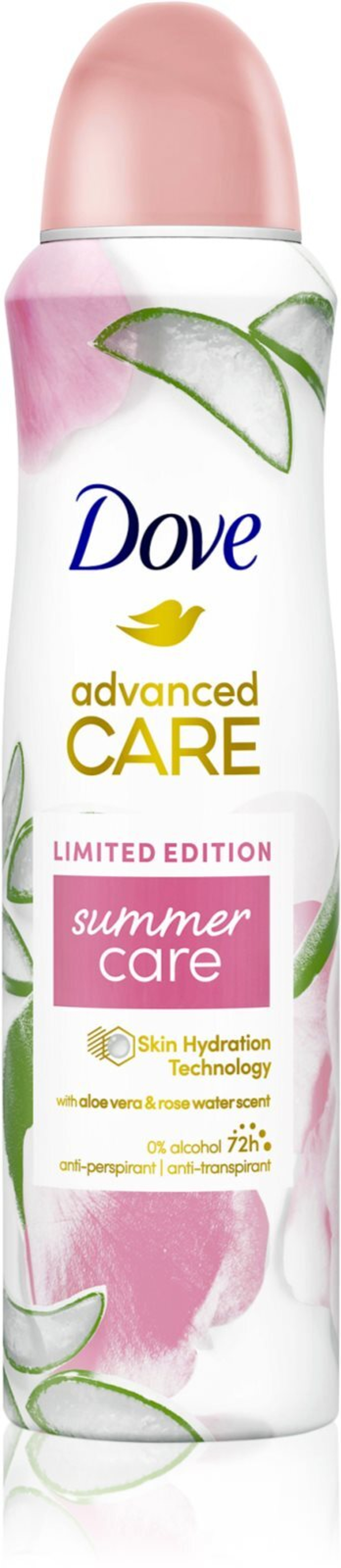 Dove Advanced Care Summer Care - спрей-антиперспирант 72 часа /  Limited Edition 150  ml  / GTIN 8720181291890