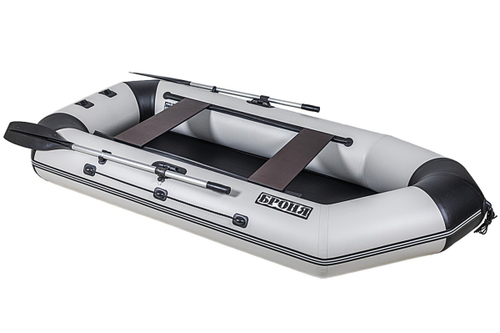 Броня-260 M белый-черный (лодка ПВХ с усилением)