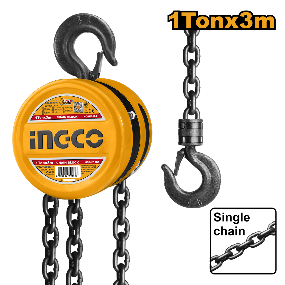Таль цепная механическая 1 т. 3м