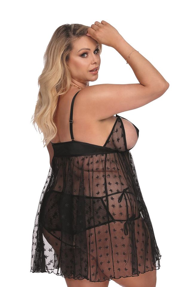 Полупрозрачная сорочка Yulia