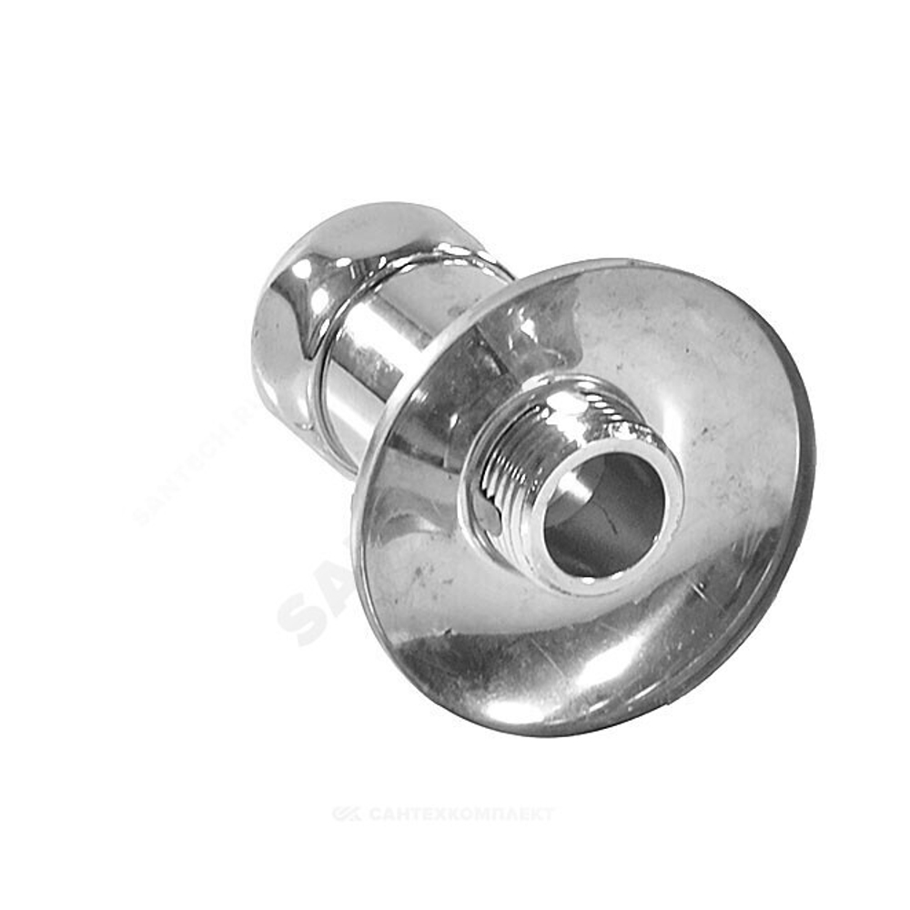 Соединитель для полотенцесушителя латунь Ду 20х15 3/4"x1/2" нак/гайка/НР прямой хром 0003-15 RCN