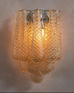 Элегантное настенное бра из венецианского стекла в двух расцветках