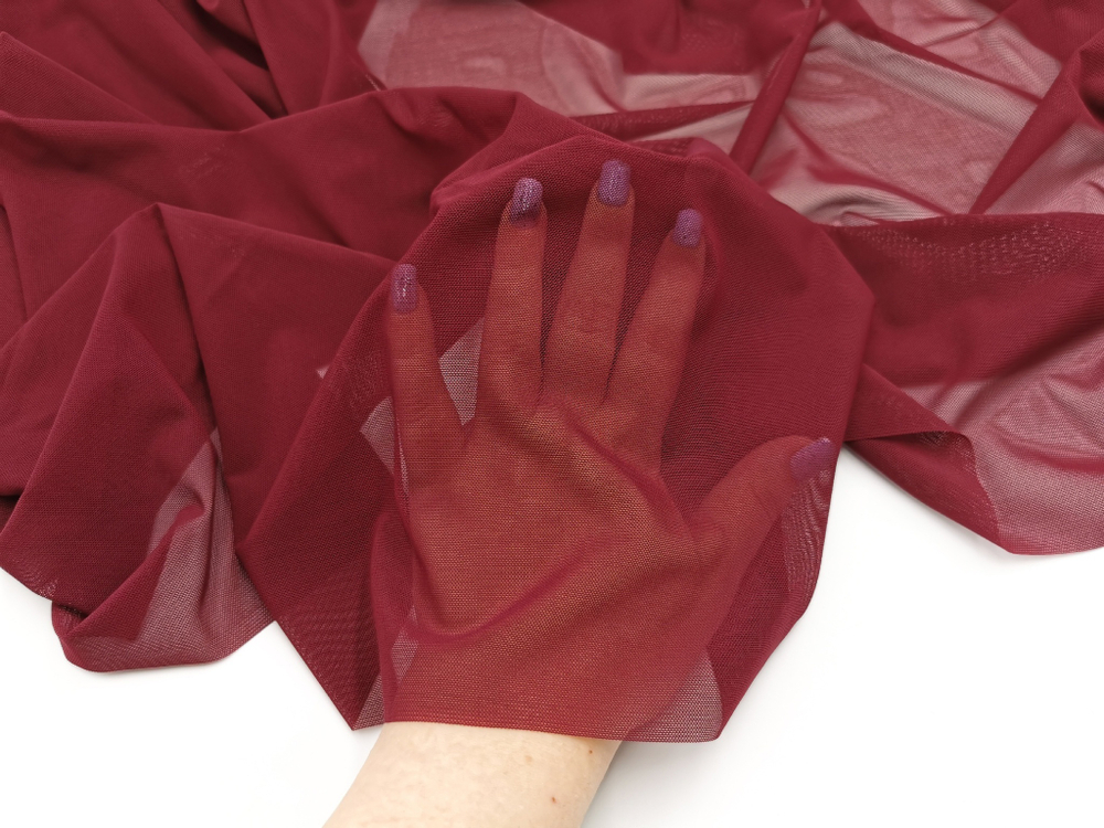 _Эластичная сетка, премиум-класс, бургунди (винный), 80г/м2, Lauma (Арт: ESP-1006)