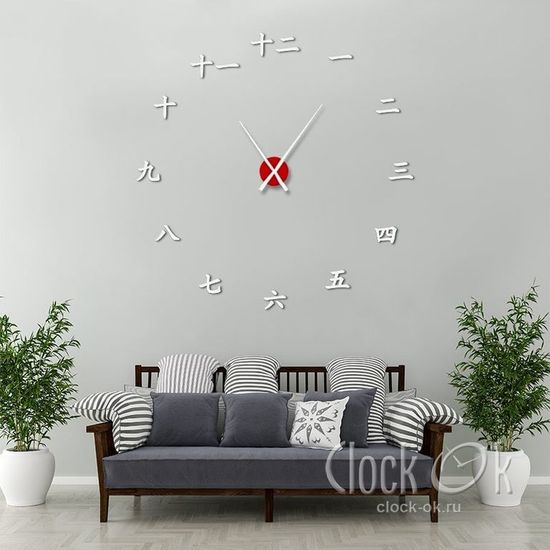 Настенные 3D часы Восточное время