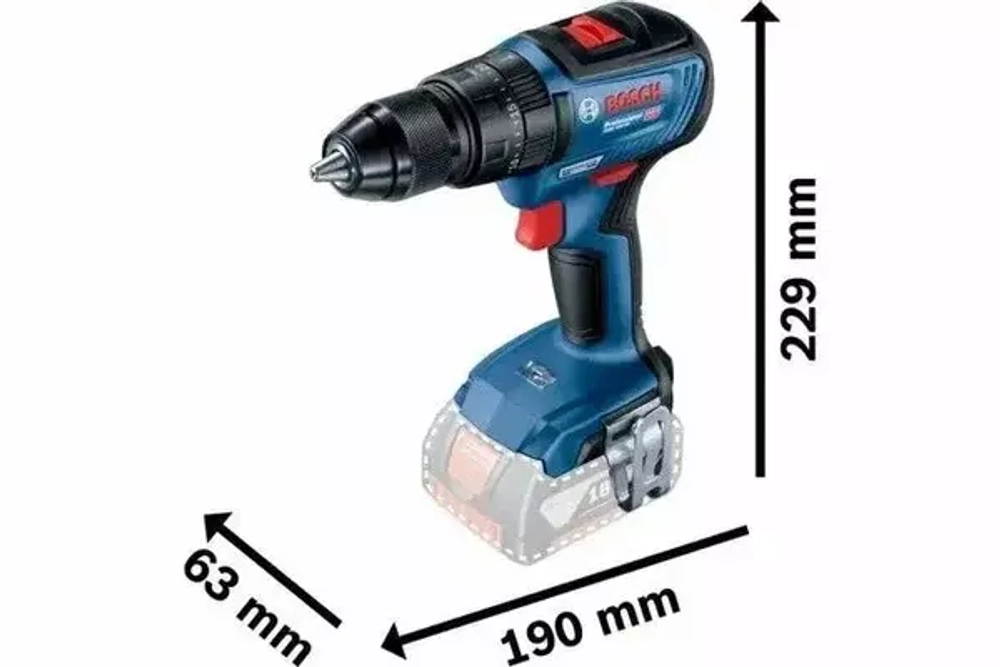 Аккумуляторная ударная дрель-шуруповерт BOSCH GSB 18V-50 06019H5100