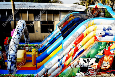 Коммерческий надувной батут "Солнечный остров" 7.5*5*5 м