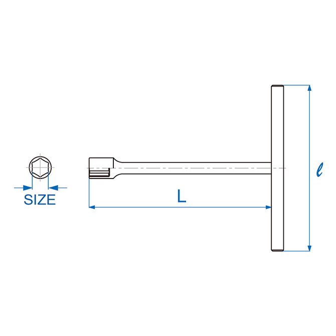 KING TONY (118513M) Ключ Т-образный 13 мм