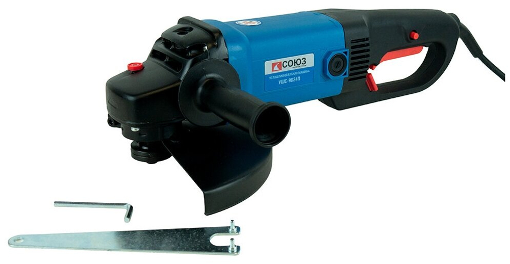 Машина углошлифовальная СОЮЗ УШС-9024П 230мм,2500Вт удл.пов.рукоятка