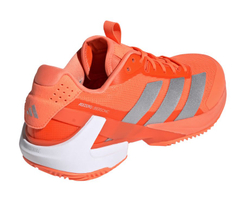 Мужские кроссовки теннисные Adidas Adizero Ubersonic 5 M Clay - lucid orange/silver metallic/core black