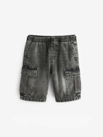 Шорты карго джинсовые для мальчика Next 516-415, Серый