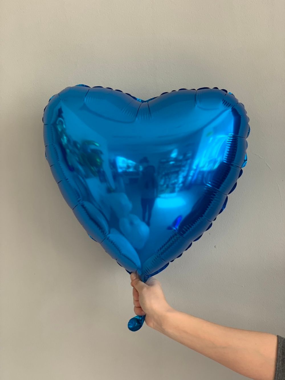 F Шар 18" / 46 см Сердце Синий (БГ-15)  Изображение4