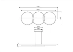Подвесная люстра Arte Lamp FLUIDO