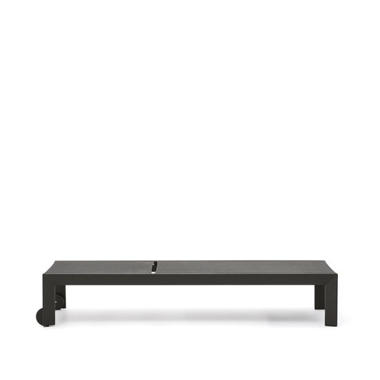 Canutells Алюминиевый шезлонг с черной отделкой Испания La Forma