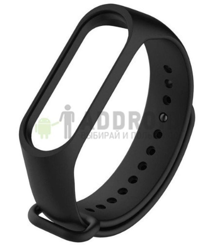 Ремешок для фитнес браслета Xiaomi Mi Band 5 (Black)