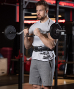 Гриф для штанги STARFIT BB-102 W-образный, d=25 мм, металлический, с металлическими замками, хром, 120 см