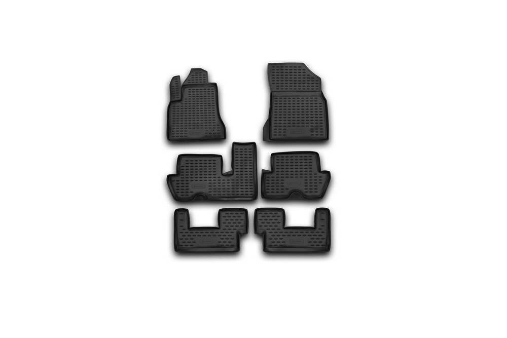 Коврики Standard, в салон для CITROEN C4 Picasso, 01/2007-2013, 4 шт. (полиуретан, чёрные) Element.CARCRN00013