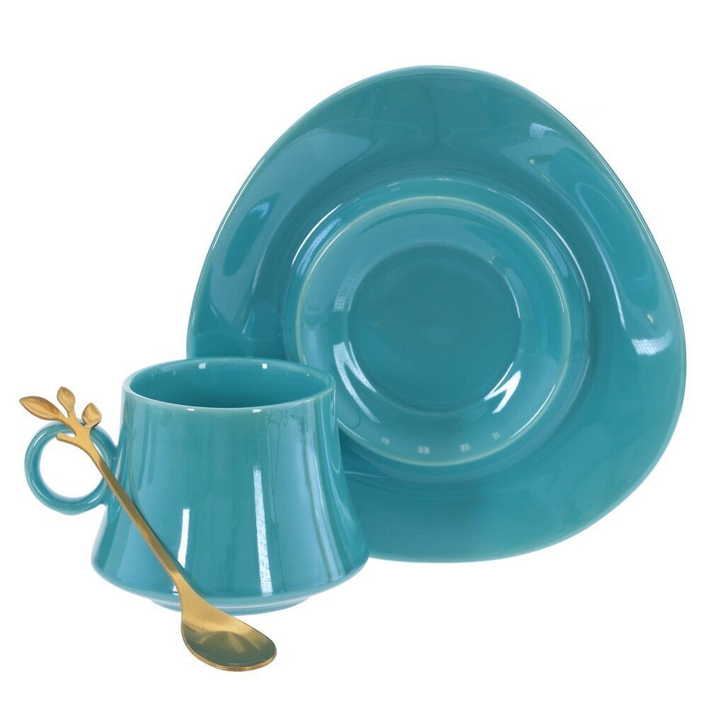 GAEM Кружка с блюдцем и ложкой, 200 мл, L16 W15,5 H8,5 см