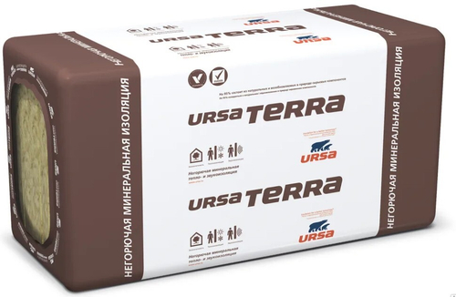 УРСА Terrfa 34PN PRO (8плит/уп) 1000х610х50 (4,88м2/0,244м3)  22 кг/м3