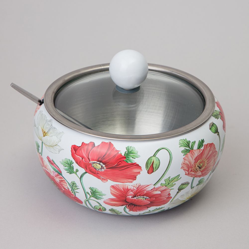 САХАРНИЦА AGNESS "БЕЛЫЕ МАКИ" 450 МЛ