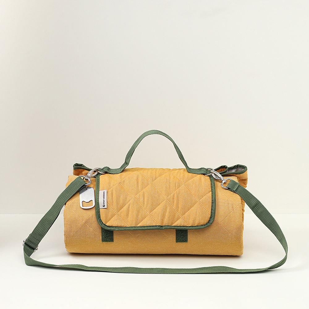 Плед для пикника и отдыха на пляже Smart Picnic, горчичный