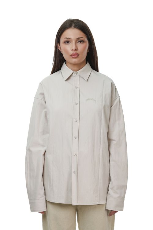 Сорочка Ymkashix Puff пыльно-белая