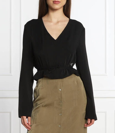 блузка CALVIN KLEIN JEANS - черный(J20J219598)