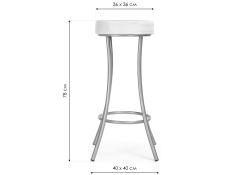 Барный стул Kreley ваниль в крапинку / светлый мусс