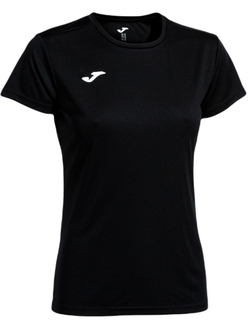 Женская теннисная футболка Joma Combi Short Sleeve - черный