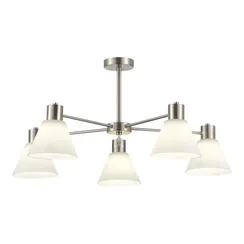 SLE1561-103-05 Светильник потолочный Никель/Белый E27 5*60W ARKI