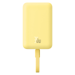 Внешний аккумулятор + Беспроводная зарядка Baseus Magnetic Mini Type-C Edition 2C+Qi 10000mAh 30W (MagSafe) - Lemon Yellow