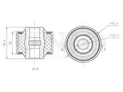 Сайлентблок задней цапфы UNIO RMP-20445