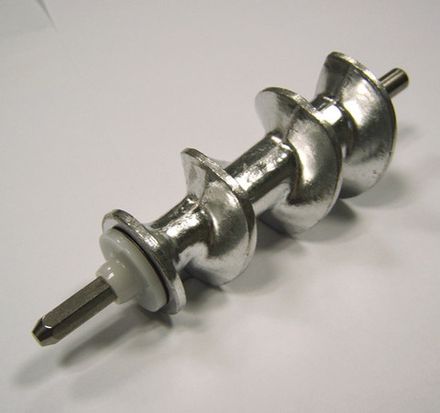 Оригинальный шнек мясорубки Moulinex четырехгранник большой HV8 SS-193513 в фирменной упаковке, см. SS-193513