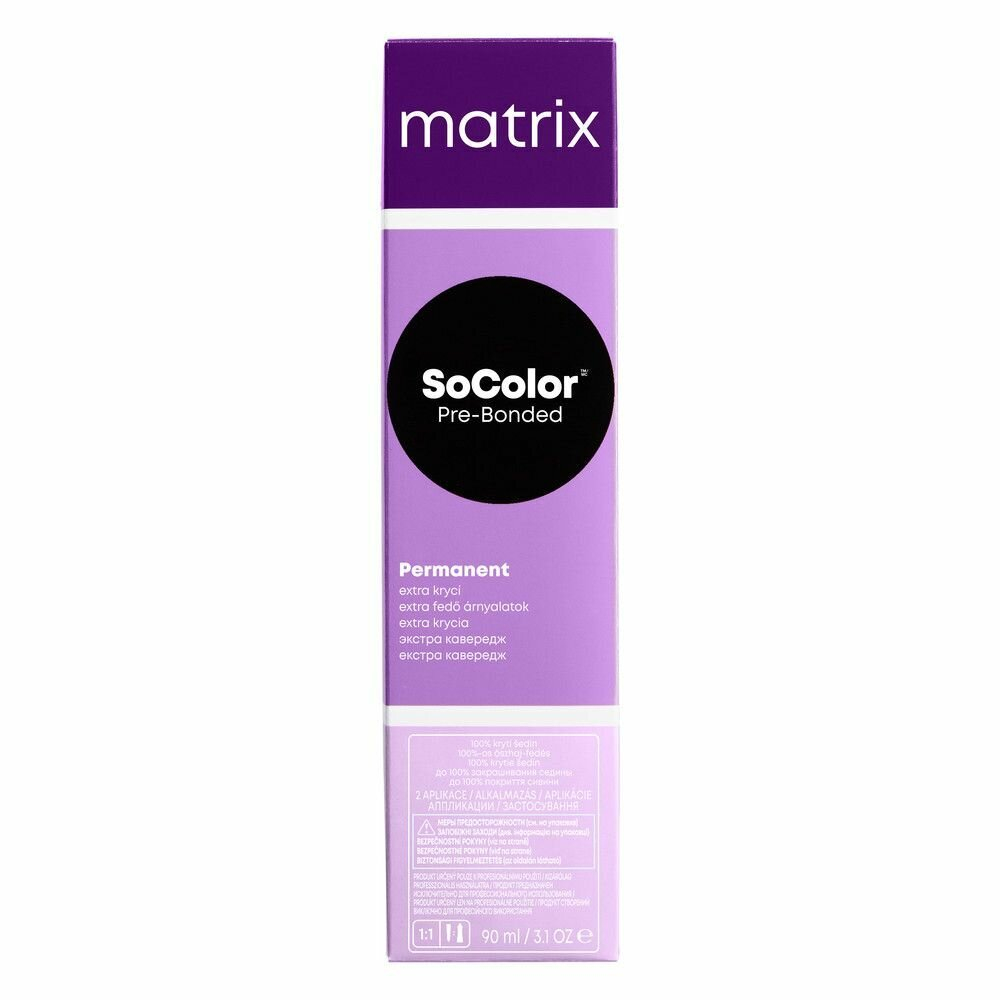Matrix Крем-краска для волос  SoColor PRE-BONDED 506N  темный блондин 90 мл