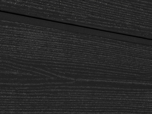 Cайдинг  из ДПК. Sorbus Радиальный распил. Цвет черный.