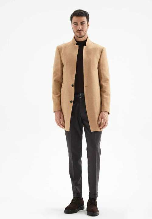 Мужское пальто (кэмел) Т14